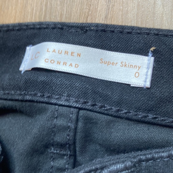 LC Lauren Conrad midrise super Skinny Jean 4 way stretch size 0 - Picture 6 of 16